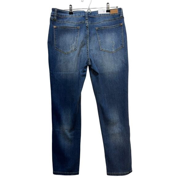Judy Blue Women’s Relaxed Fit Jeans Size 32 Mid Rise Dark Wash NWT - Picture 2 of 10